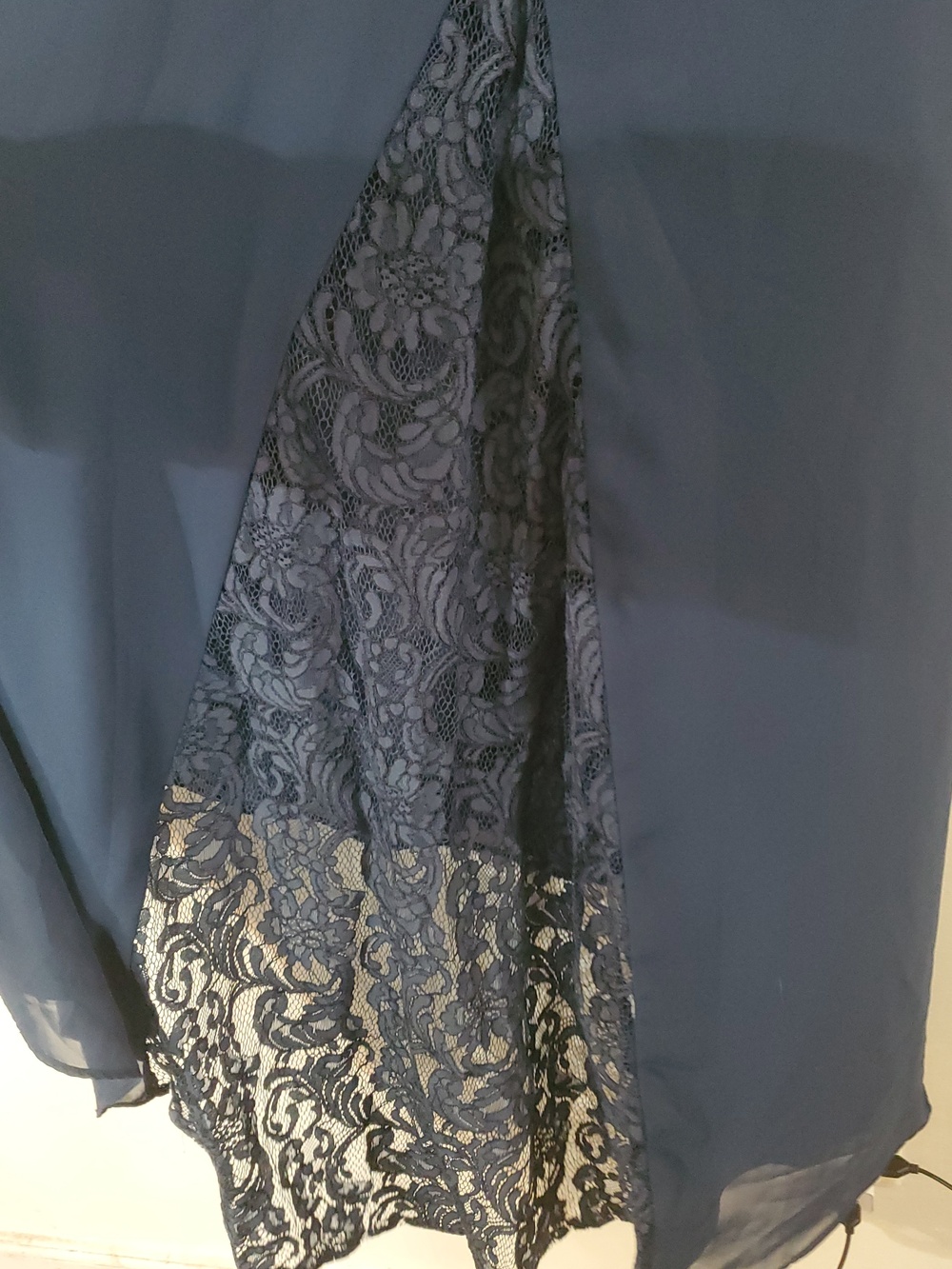 Christina Wu Celebration Navy Halter Style Maxi Dress Size 6 Style 22842 Wedding - Picture 5 of 16